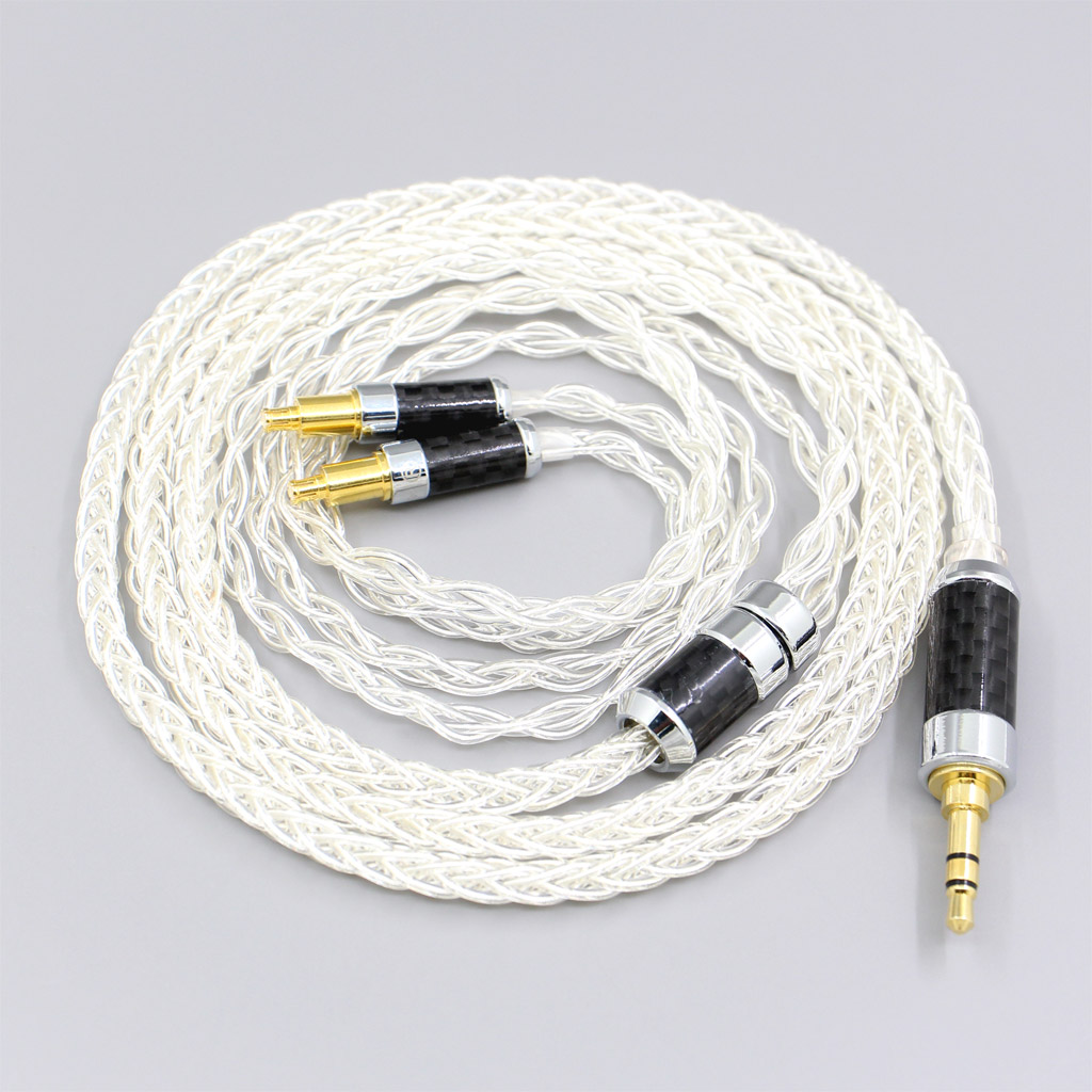 99.99% Pure Silver XLR 3.5mm 2.5mm 4.4mm Earphone Cable For Audio Technica ATH-ADX5000 ATH-MSR7b 770H 990H A2DC