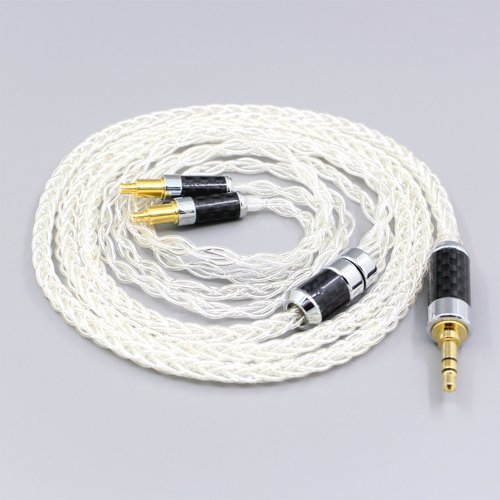 99.99% Pure Silver XLR 3.5mm 2.5mm 4.4mm Earphone Cable For Audio Technica ATH-ADX5000 ATH-MSR7b 770H 990H A2DC