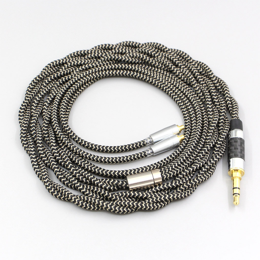 2 Core 2.8mm Litz OFC Earphone Shield Braided Sleeve Cable For AKG N5005 N30 N40 MMCX Sennheiser IE300 IE900