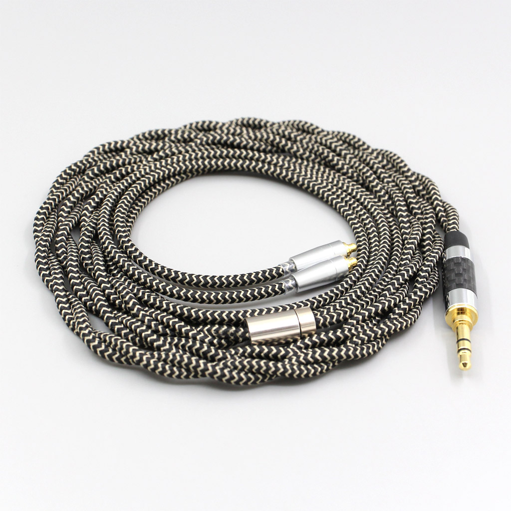 2 Core 2.8mm Litz OFC Earphone Shield Braided Sleeve Cable For AKG N5005 N30 N40 MMCX Sennheiser IE300 IE900