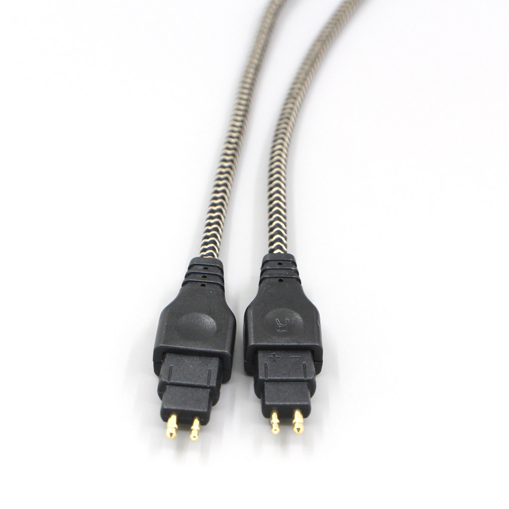2 Core 2.8mm Litz OFC Earphone Shield Braided Sleeve Cable For Sennheiser HD580 HD600 HD650 HDxxx HD660S HD58x HD6xx