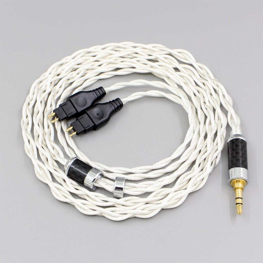 Graphene 7N OCC Silver Plated Coaxial Earphone Cable For Sennheiser HD580 HD600 HD650 HDxxx HD660S HD58x HD6xx