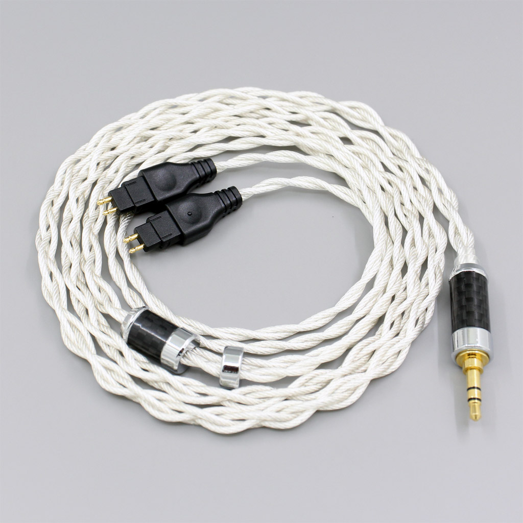 Graphene 7N OCC Silver Plated Coaxial Earphone Cable For Sennheiser HD580 HD600 HD650 HDxxx HD660S HD58x HD6xx