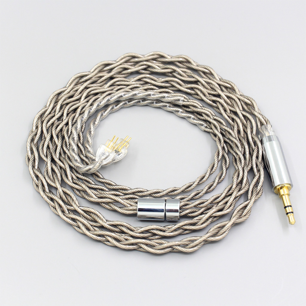 99% Pure Silver + Graphene Silver Plated Shield Earphone Cable For HiFiMan RE2000 Topology Diaphragm Dynamic Driver 4 core 