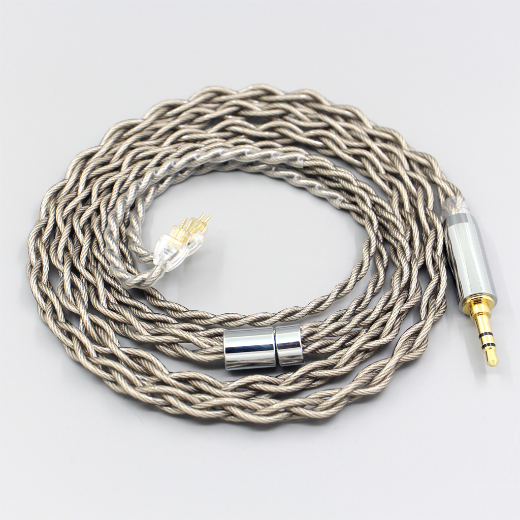 99% Pure Silver + Graphene Silver Plated Shield Earphone Cable For HiFiMan RE2000 Topology Diaphragm Dynamic Driver 4 core 