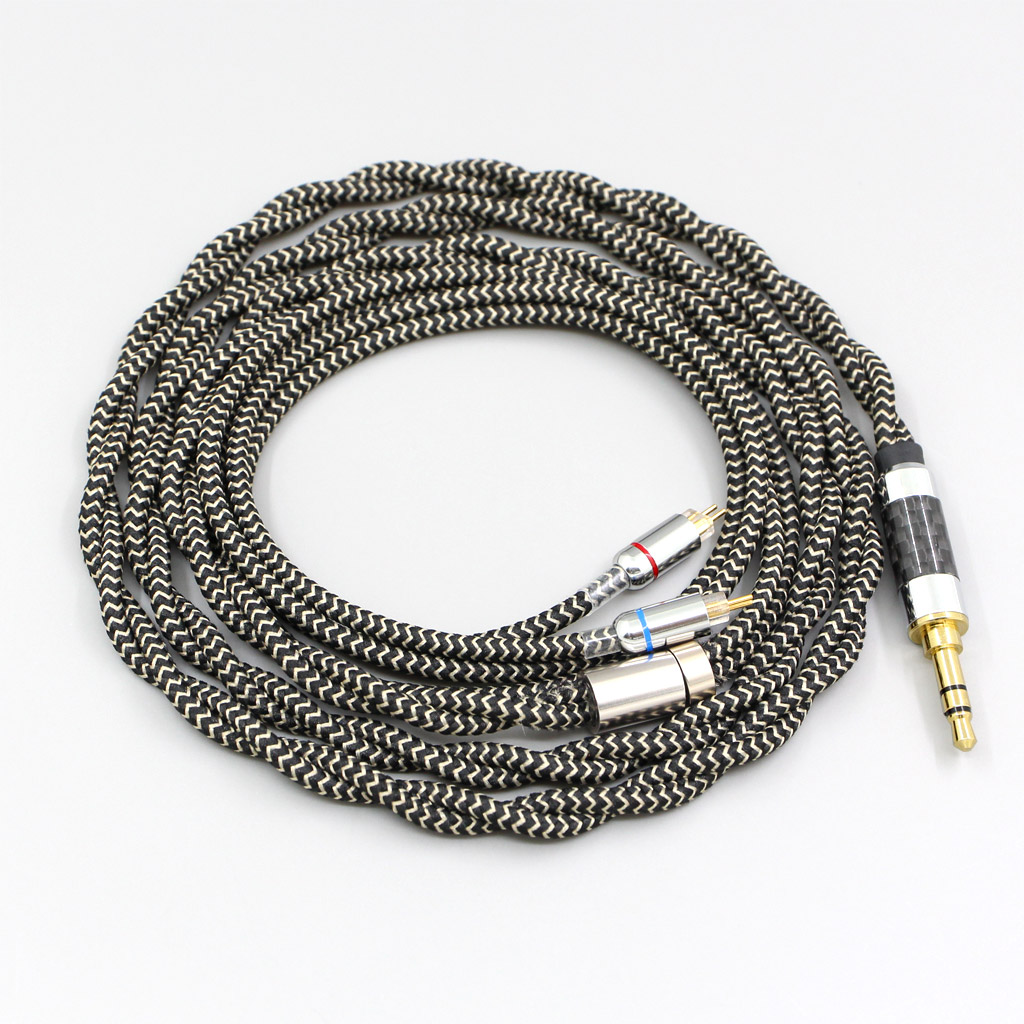 2 Core 2.8mm Litz OFC Earphone Shield Braided Sleeve Cable  For 0.78mm BA Westone W4r UM3X UM3RC JH13 High Step 