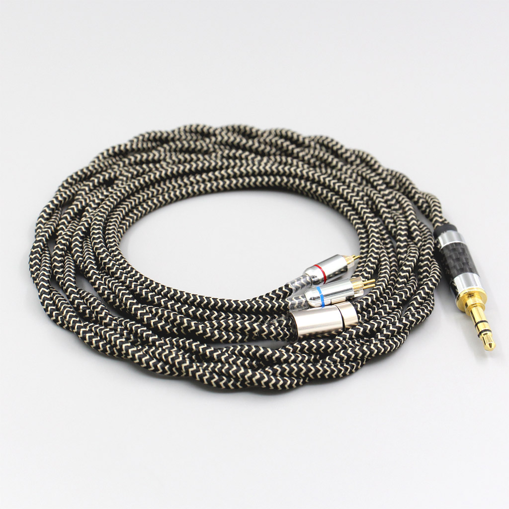 2 Core 2.8mm Litz OFC Earphone Shield Braided Sleeve Cable For 0.78mm BA Westone W4r UM3X UM3RC JH13 High Step