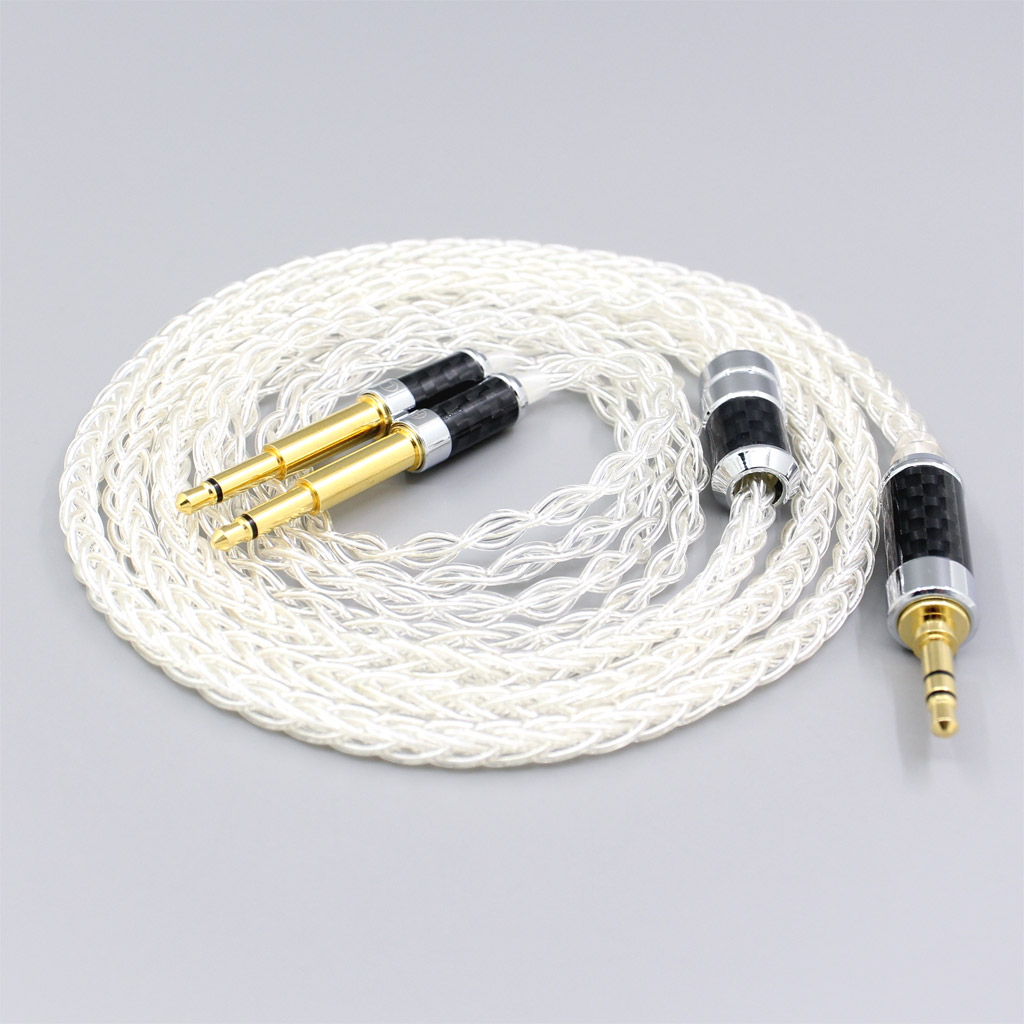 6.5mm 4.4mm XLR 99% Pure Silver 8 Core Headphone Earphone Cable For Meze 99 Classics NEO NOIR Headset Headphone