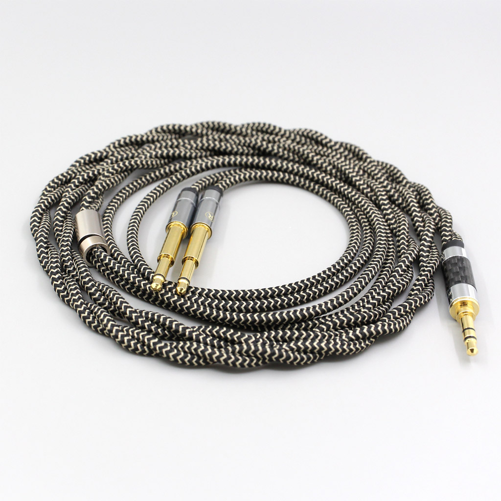 2 Core 2.8mm Litz OFC Earphone Shield Braided Sleeve Cable For Meze 99 meze99 Classics NEO NOIR Headset Headphone