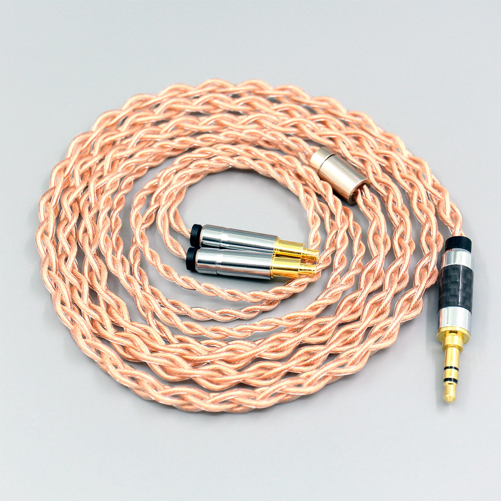 4 Core 1.7mm Litz HiFi-OFC Earphone Braided Cable For Audio Technica ATH-ADX5000 ATH-MSR7b 770H 990H A2DC Headphone