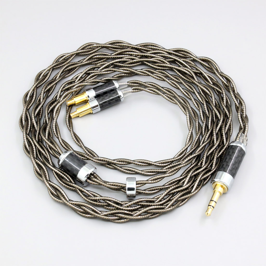 99% Pure Silver Palladium + Graphene Gold Shielding Earphone Cable For Audio Technica ATH-ADX5000 MSR7b 770H 990H A2DC