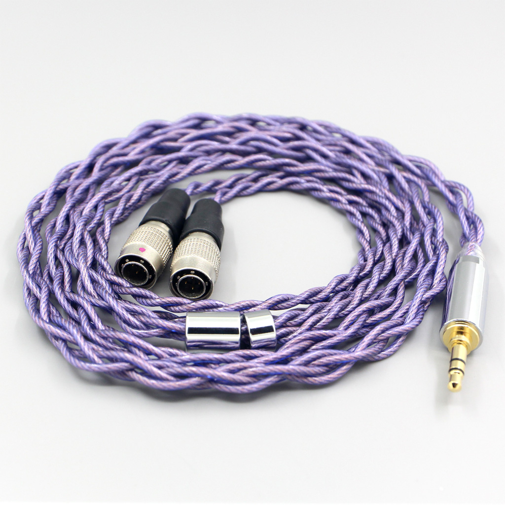 Type2 1.8mm 140 cores litz 7N OCC Headphone Earphone Cable For Mr Speakers Alpha Dog Ether C Flow Mad Dog AEON