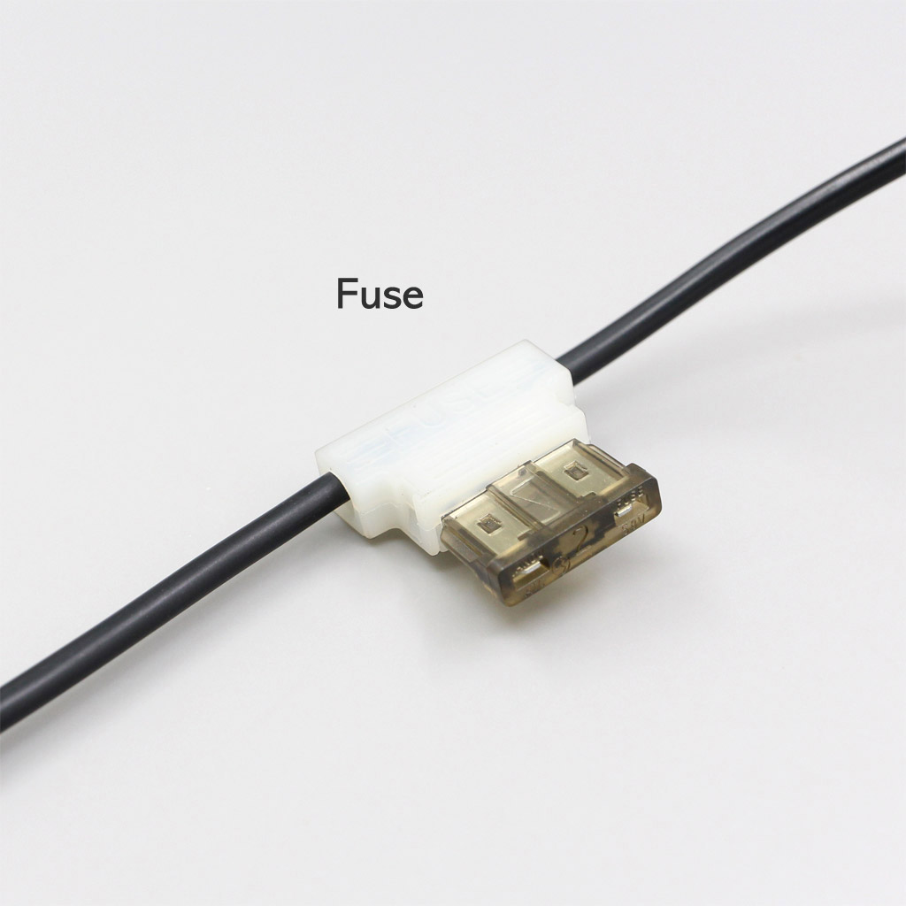 (With Power Button+Fuse) RJ11 Power Cable Rear View Mirror For V1 Uniden R4 R7 R8 Escort Redline Max360 C Radar Detector