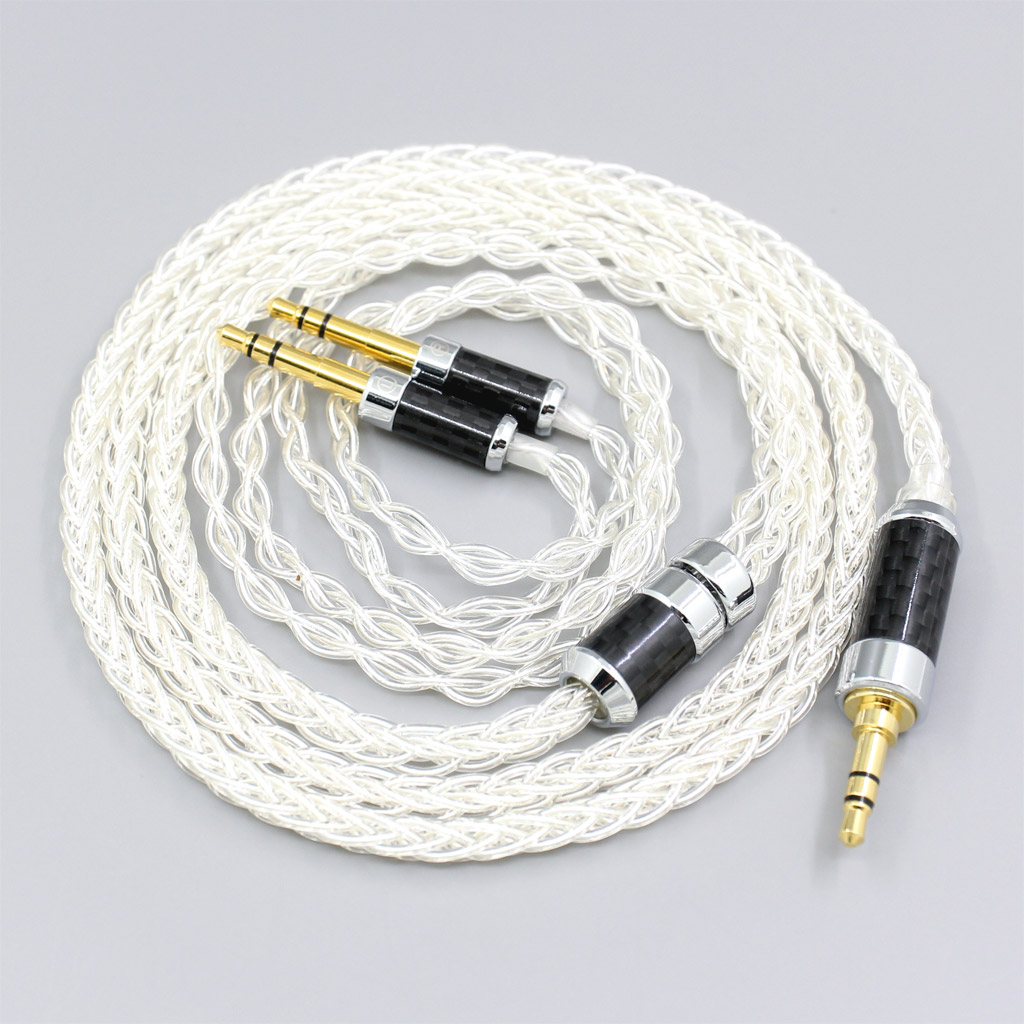 99% Pure Silver 8 Core Headphone Cable For Final Audio Design Pandora Hope vi D8000 AFDS D8000 pro Kennerton M12S