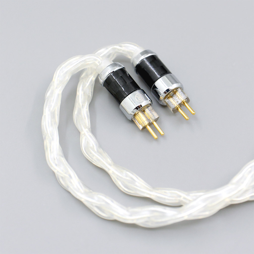 99.99% Pure Silver 8 Core Earphone Cable For 0.78mm BA Custom Westone W4r UM3X UM3RC JH13 JH16