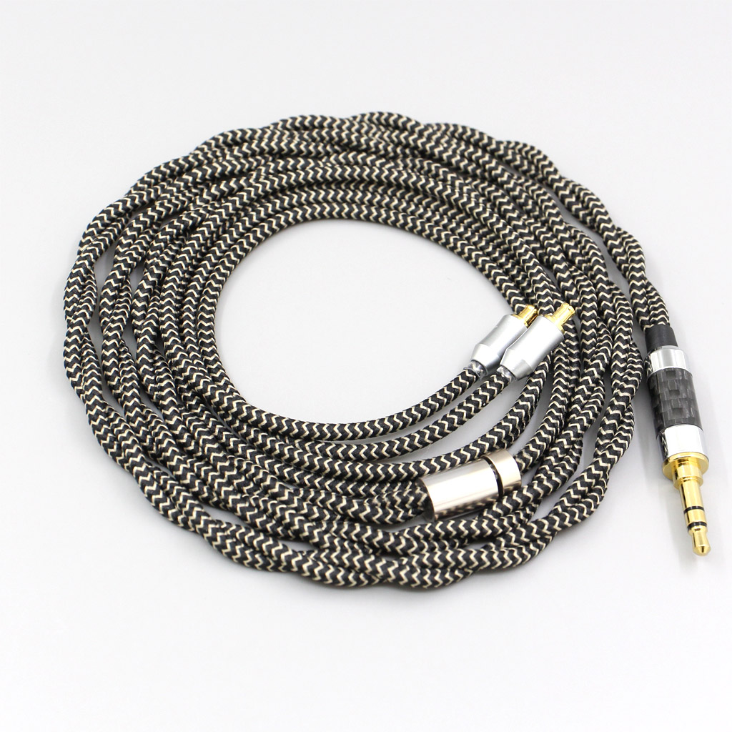 2 Core 2.8mm Litz OFC Earphone Shield Braided Sleeve Cable For Audio Technica ath-ls400 ls300 ls200 ls70 ls50 e40 e50 e70 312A