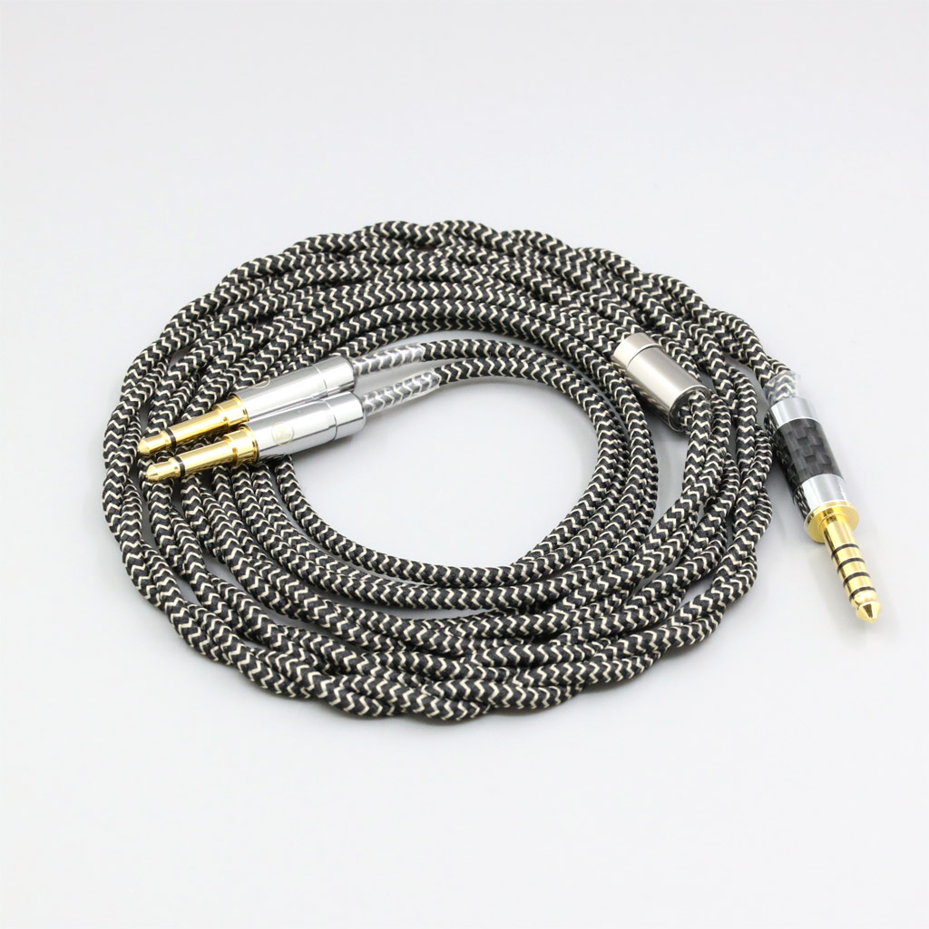 2 Core 2.8mm Litz OFC Earphone Shield Braided Sleeve Cable For Hifiman Sundara Ananda HE1000se HE6se he400i he400se Arya XS