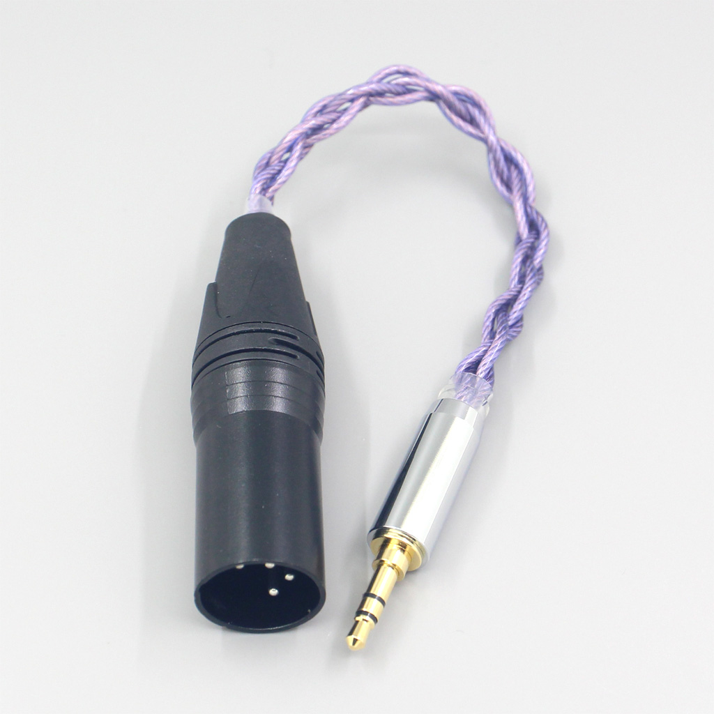 Type2 1.8mm 140 cores litz 7N OCC Headphone Cable For 3.5m 2.5mm 4.4mm 6.5mm Male To XLR 4 pole Male