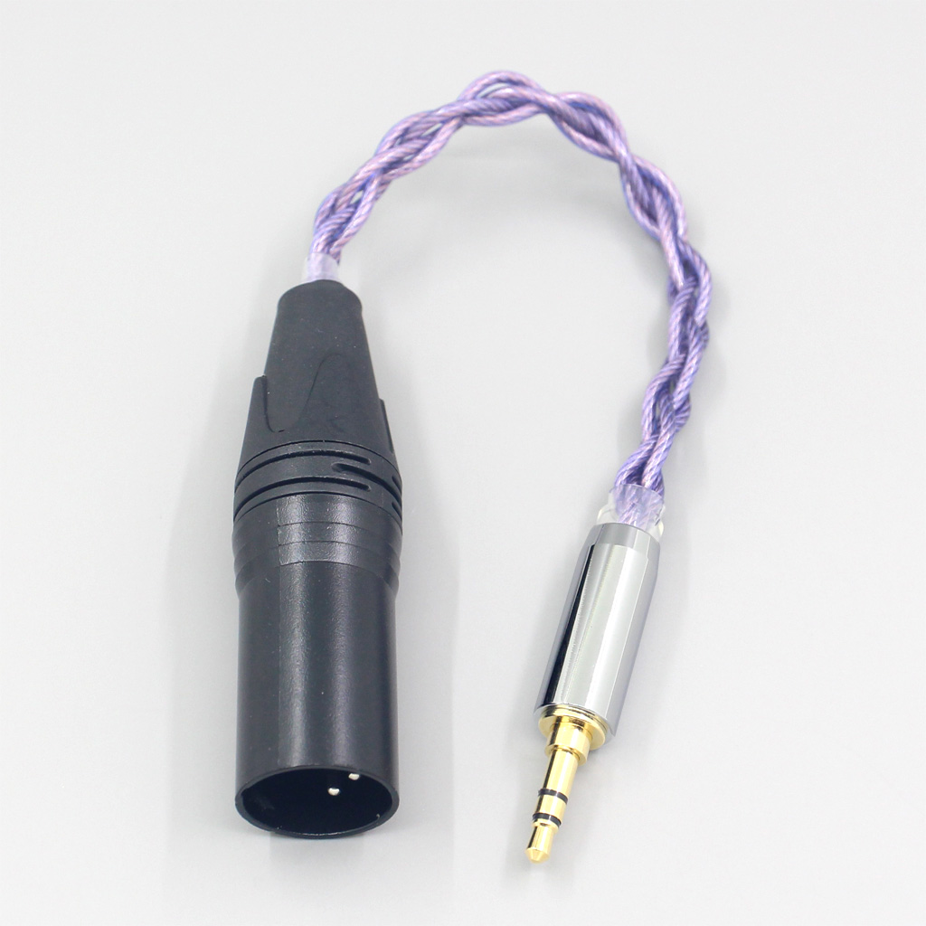 Type2 1.8mm 140 cores litz 7N OCC Headphone Cable For 3.5m 2.5mm 4.4mm 6.5mm Male To XLR 4 pole Male