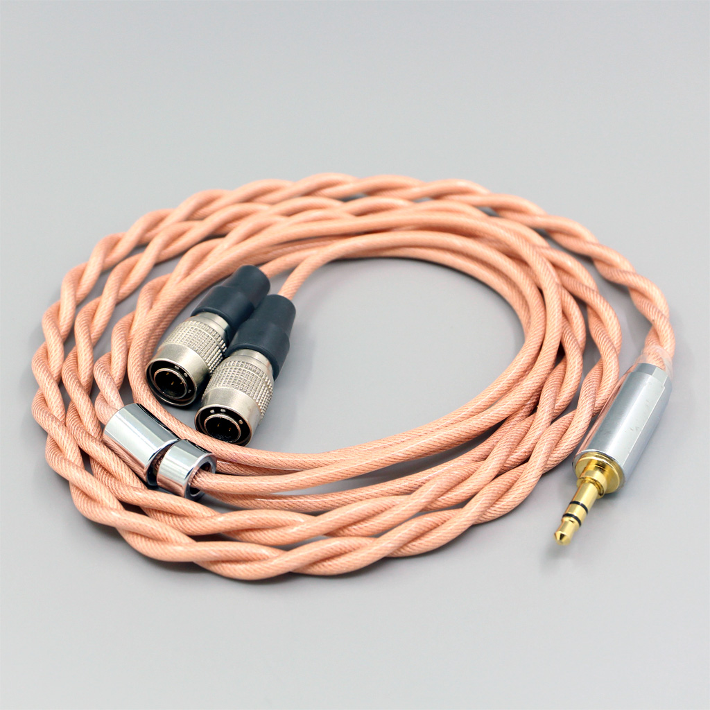 Type6 756 core Shielding 7n Litz OCC Earphone Cable For Mr Speakers Alpha Dog Ether C Flow Mad Dog AEON Headphone