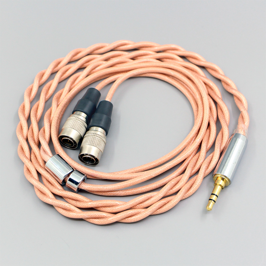 Type6 756 core Shielding 7n Litz OCC Earphone Cable For Mr Speakers Alpha Dog Ether C Flow Mad Dog AEON Headphone