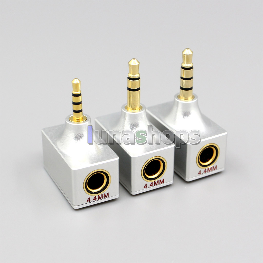 3.5mm 2.5mm 3.5mm BAL Balanced Male To 4.4mm Female L Shape Converter Adapter With Sound effect adjustment switching