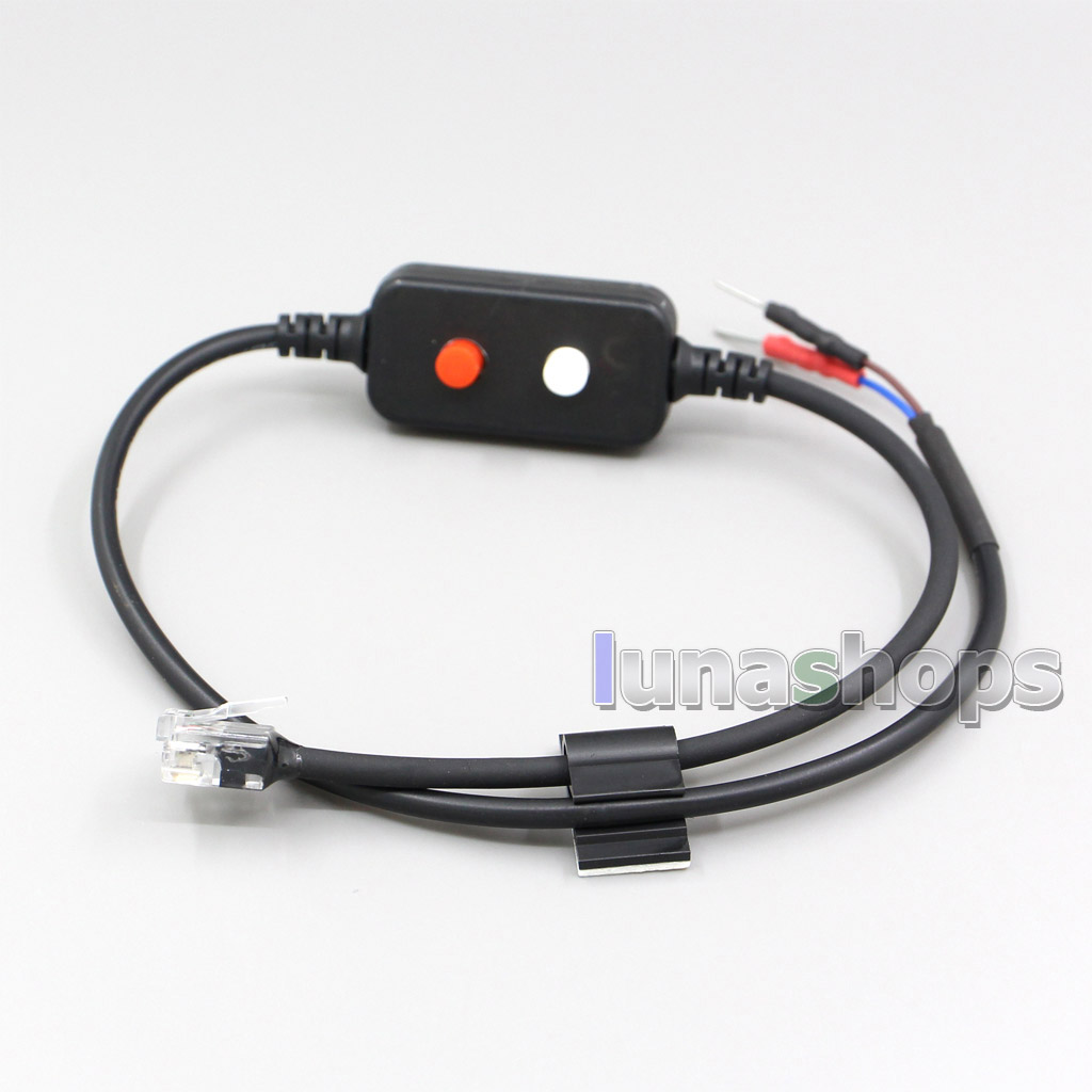 (Power Switch + Mute)RJ11 Power Cable Rear View Mirror For V1 Uniden R4 R7 R8 Escort Redline Max360 C Radar Detector 