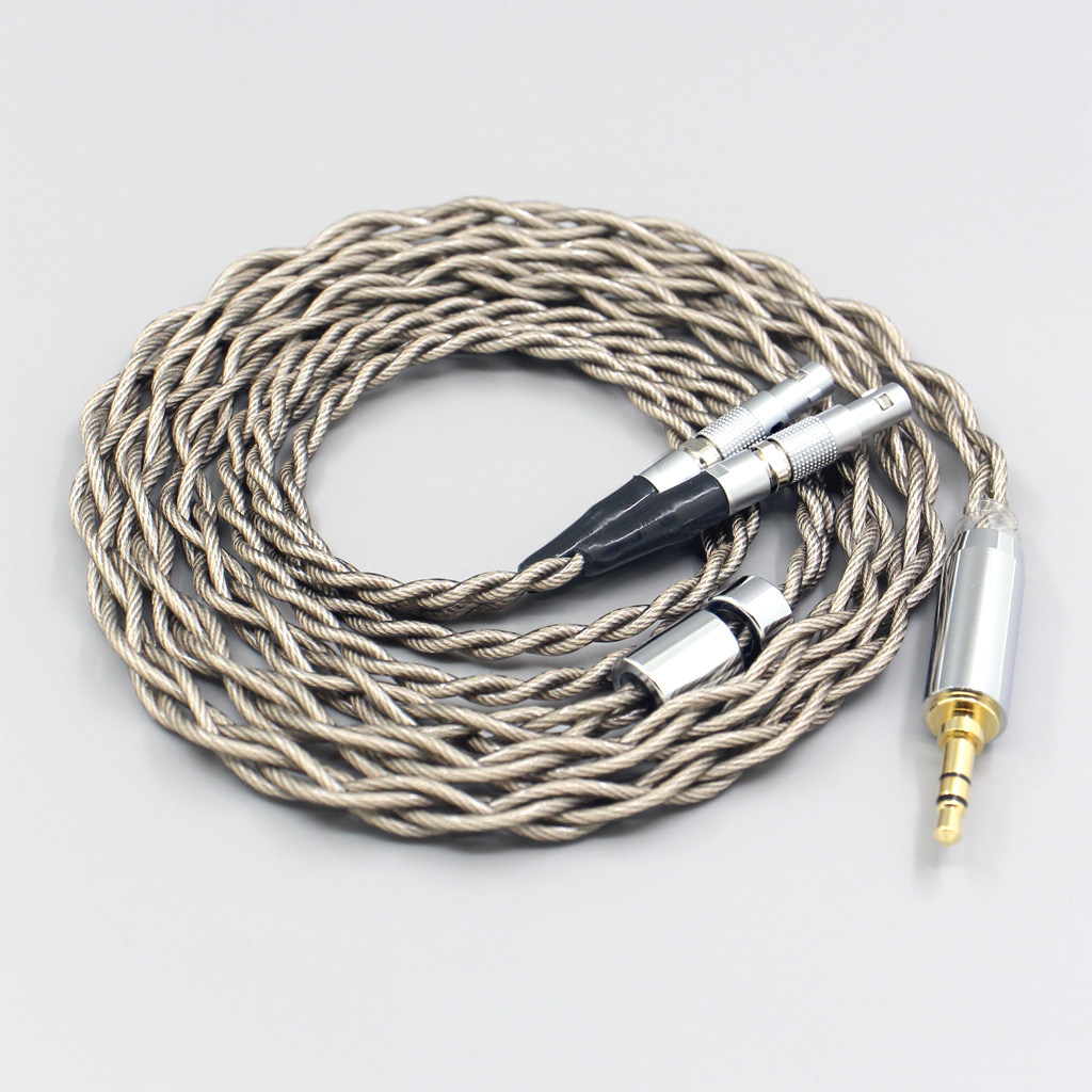 99% Pure Silver + Graphene Silver Plated Shield Earphone Cable For Ultrasone Veritas Jubilee 25E 15 Edition ED 8EX ED15