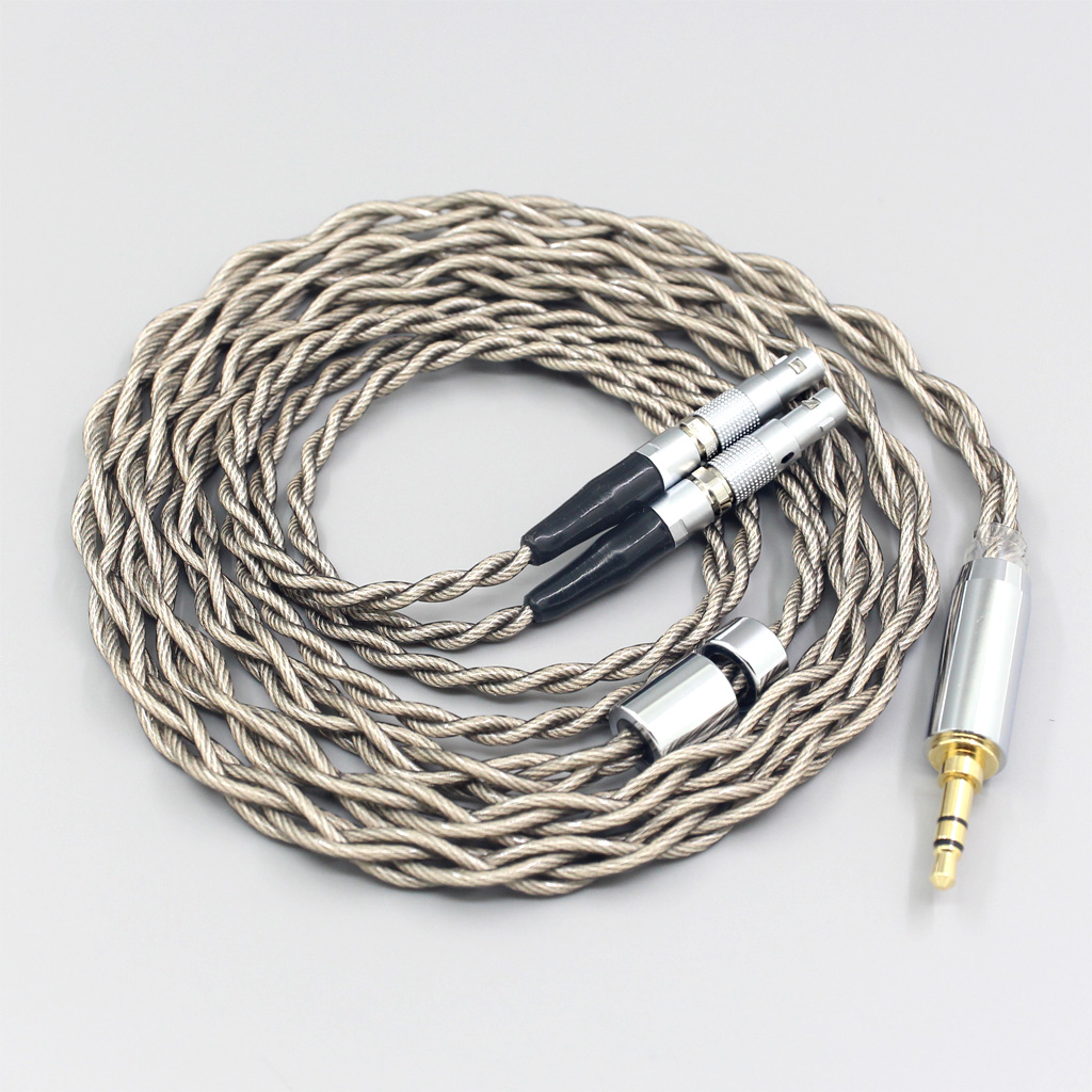 99% Pure Silver + Graphene Silver Plated Shield Earphone Cable For Ultrasone Veritas Jubilee 25E 15 Edition ED 8EX ED15