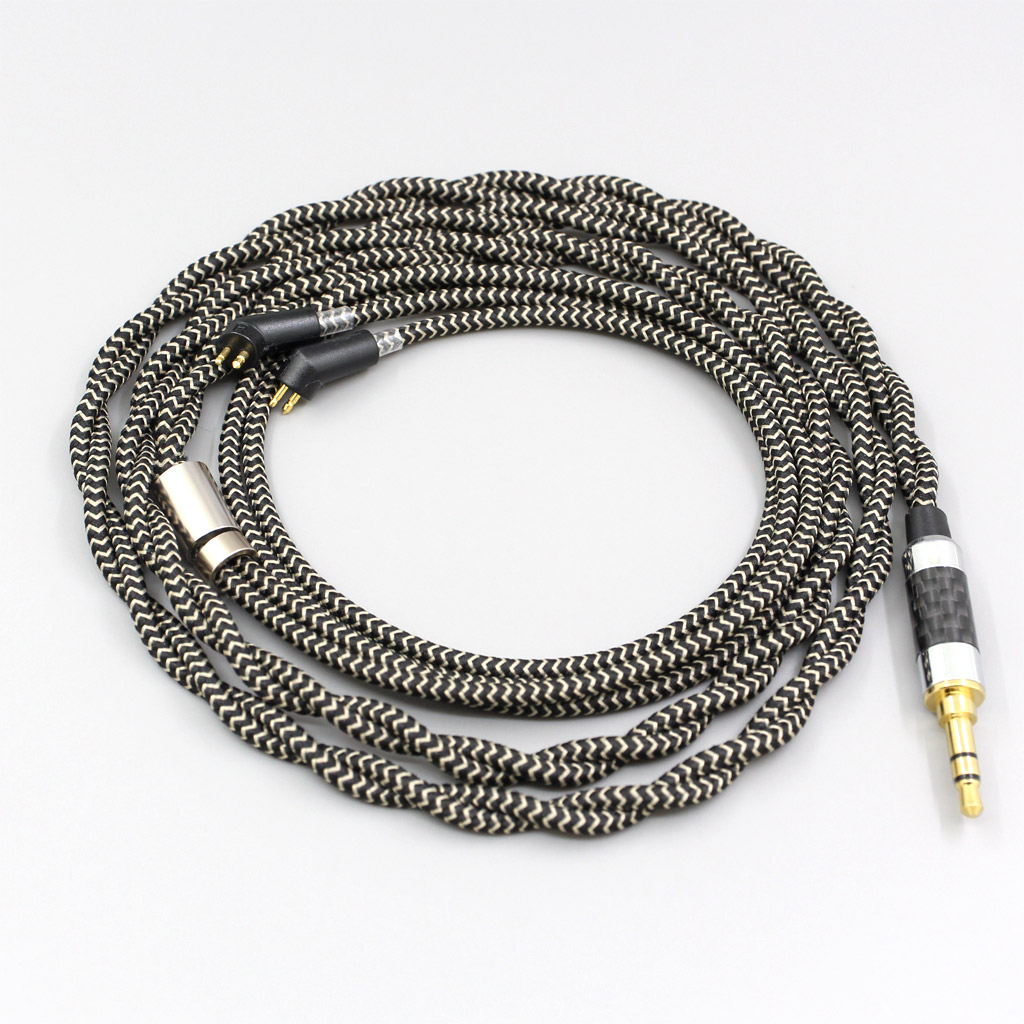 2 Core 2.8mm Litz OFC Earphone Shield Braided Sleeve Cable For Etymotic ER4B ER4PT ER4S ER6I ER4 2pin 