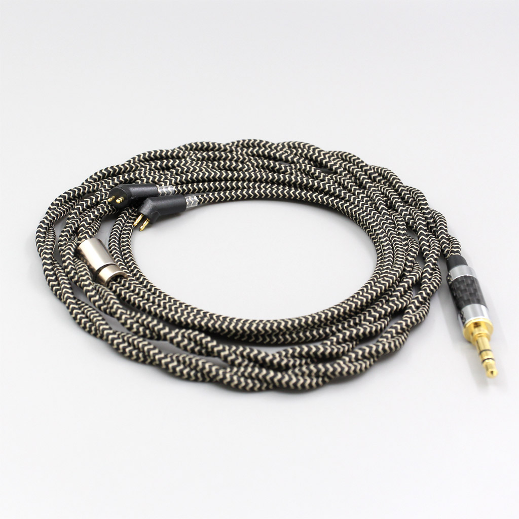 2 Core 2.8mm Litz OFC Earphone Shield Braided Sleeve Cable For Etymotic ER4B ER4PT ER4S ER6I ER4 2pin