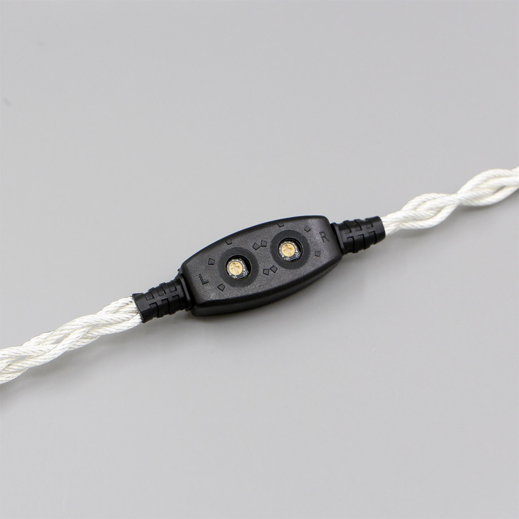 Graphene 7N OCC Silver Plated Coaxial Earphone Cable For Etymotic ER4SR ER4XR ER3XR ER3SE ER2XR ER2SE 4 core 1.8mm