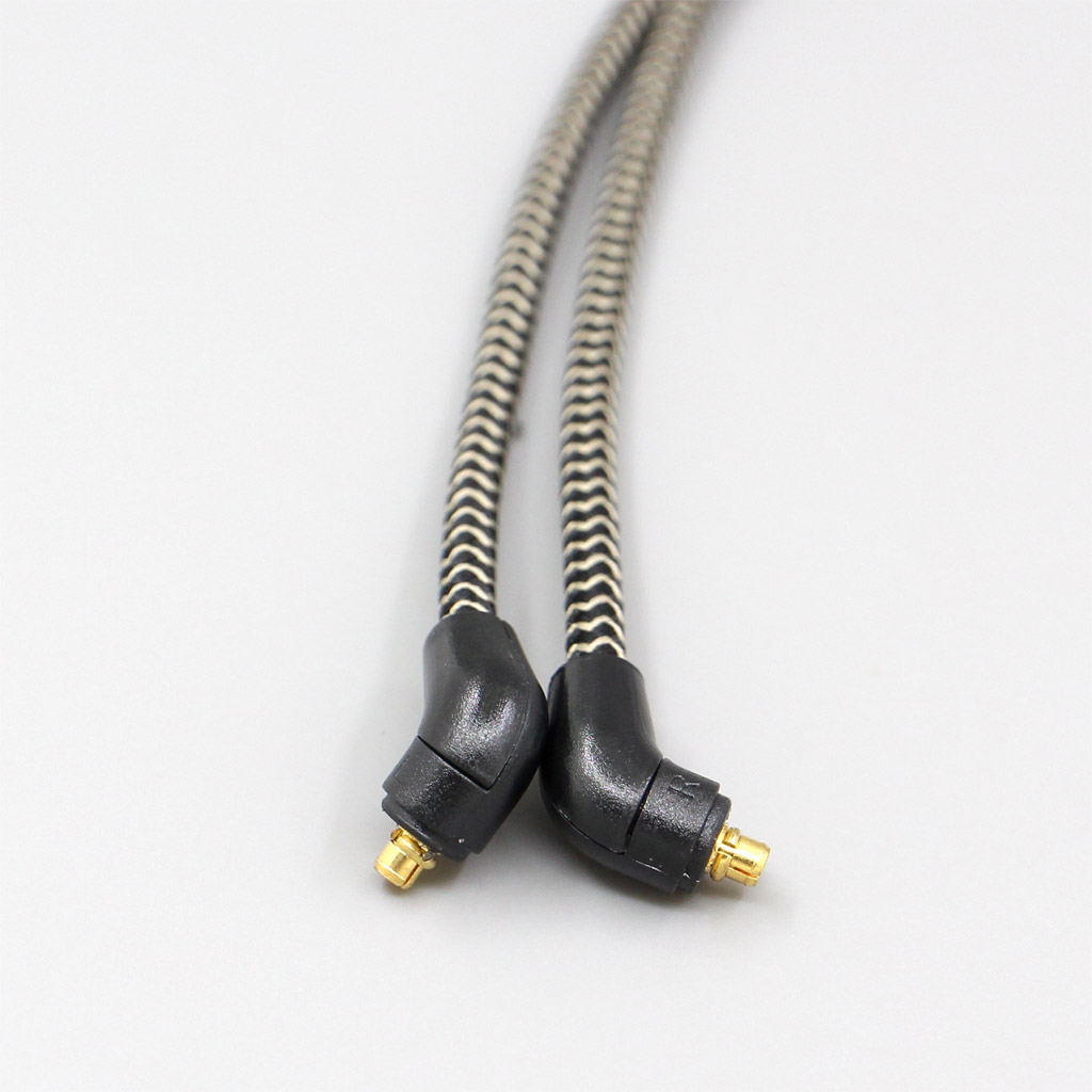 2 Core 2.8mm Litz OFC Earphone Shield Braided Sleeve Cable For Etymotic ER4SR ER4XR ER3XR ER3SE ER2XR ER2SE