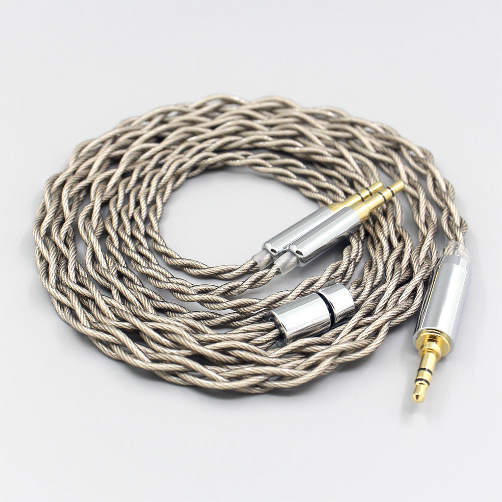99% Pure Silver + Graphene Silver Plated Shield Earphone Cable For Hifiman Sundara Ananda HE1000se HE6se DEVA he400se Arya He-35