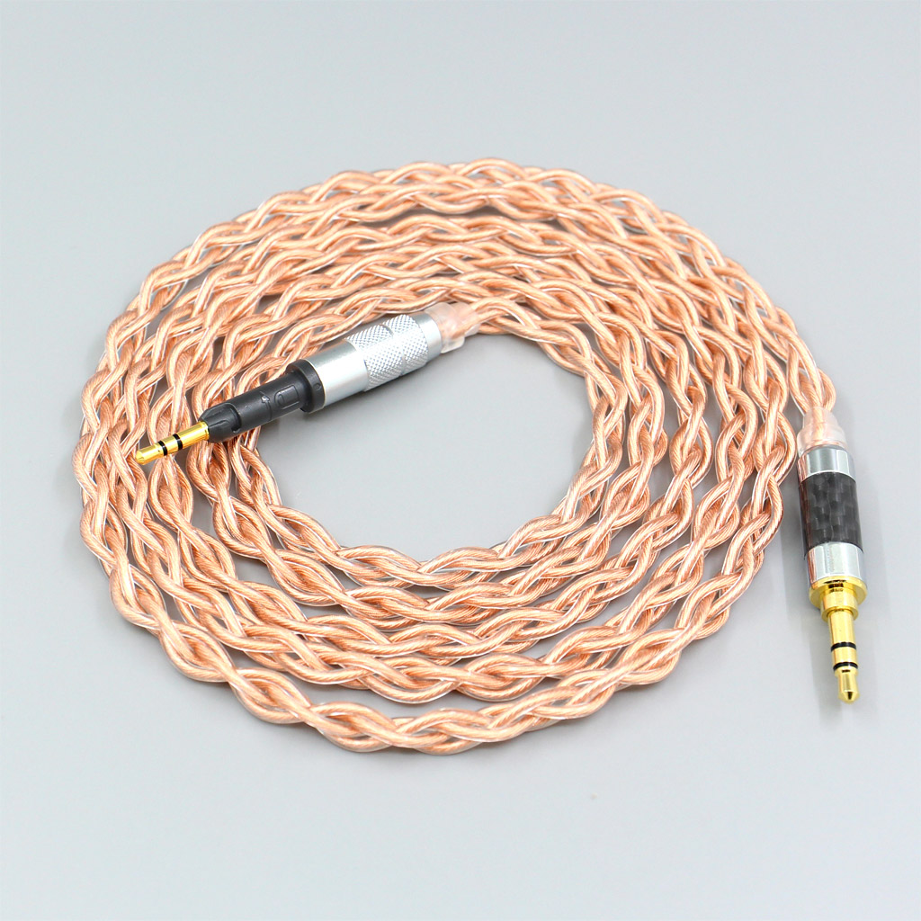 4 Core 1.7mm Litz HiFi-OFC Earphone Braided Cable For Sennheiser HD6 HD7 HD8 MIX DJ HD595