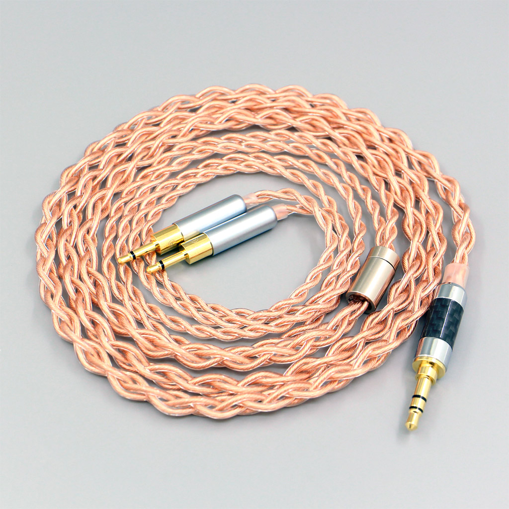 4 Core 1.7mm Litz HiFi-OFC Earphone Braided Cable For Sennheiser HD700 Headset 2.5mm pin Headphone