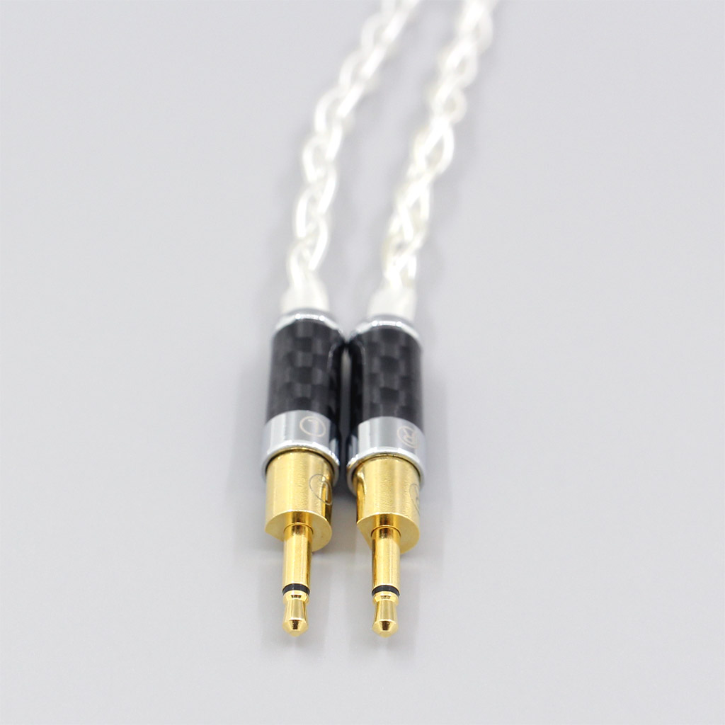 99% Pure Silver XLR 2.5mm 4.4mm 3.5mm 8 Core Headphone Earphone Cable For Sennheiser HD700