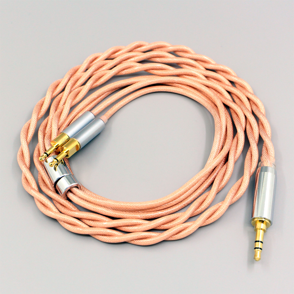 Type6 756 core Shielding 7n Litz OCC Earphone Cable For Sennheiser HD700 Headphone 2.5mm pin 2 core 2.8mm