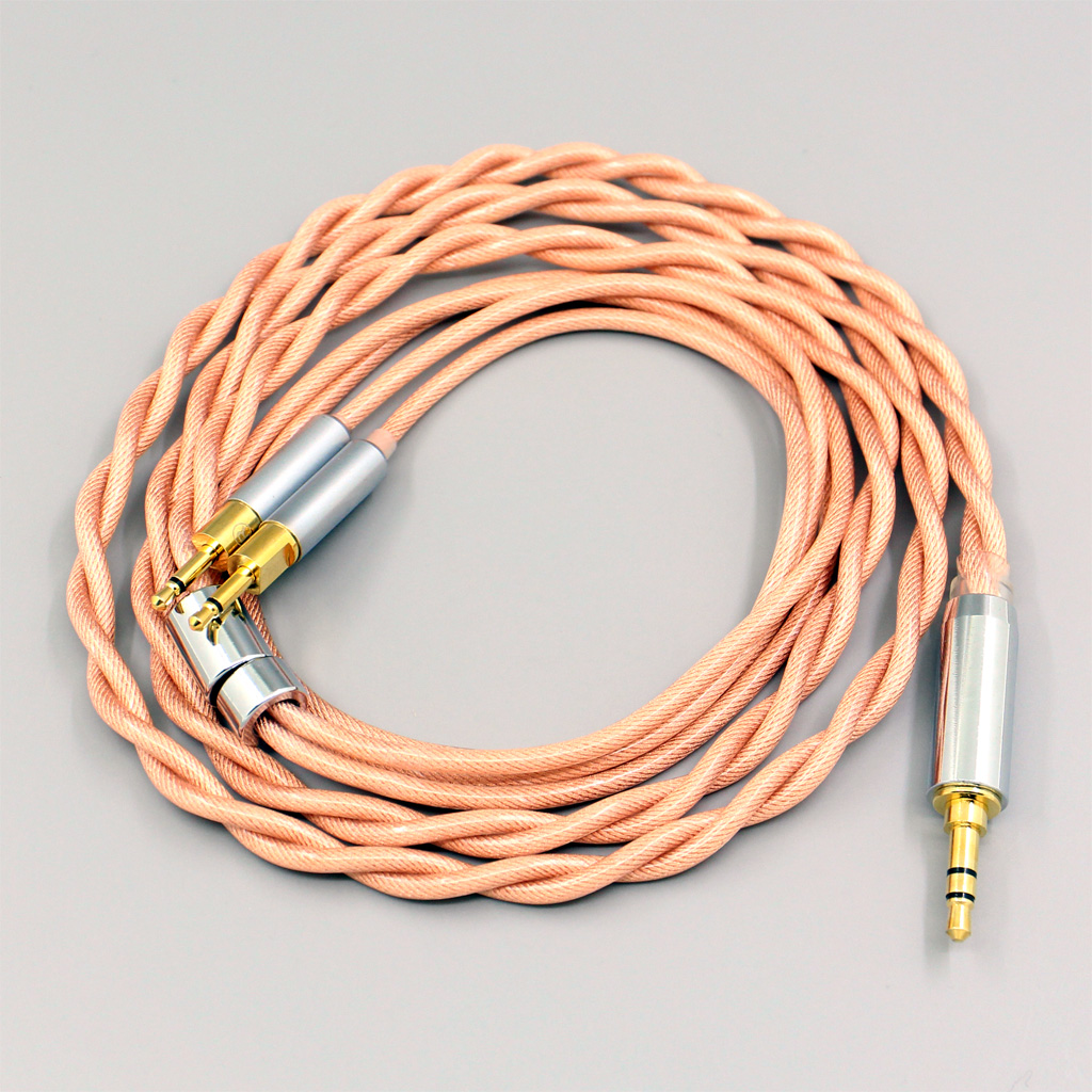 Type6 756 core Shielding 7n Litz OCC Earphone Cable For Sennheiser HD700 Headphone 2.5mm pin 2 core 2.8mm
