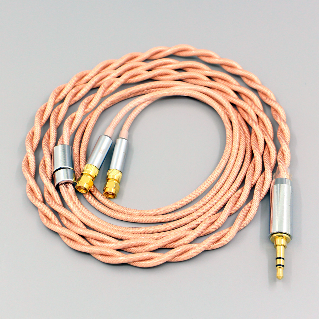 Type6 756 core Shielding 7n Litz OCC Earphone Cable For HiFiMan HE400 HE5 HE6 HE300 HE4 HE500 HE6 Headphone