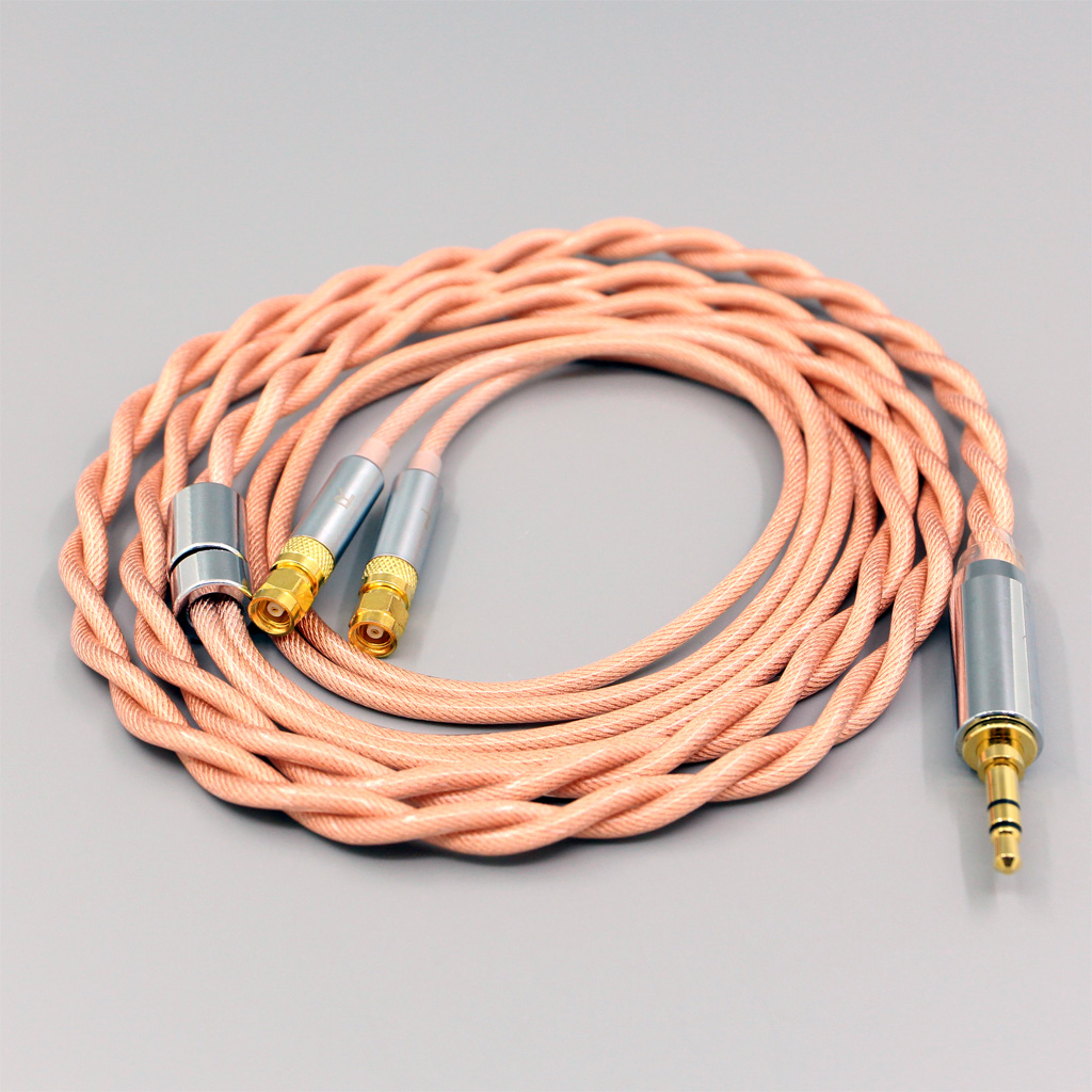 Type6 756 core Shielding 7n Litz OCC Earphone Cable For HiFiMan HE400 HE5 HE6 HE300 HE4 HE500 HE6 Headphone