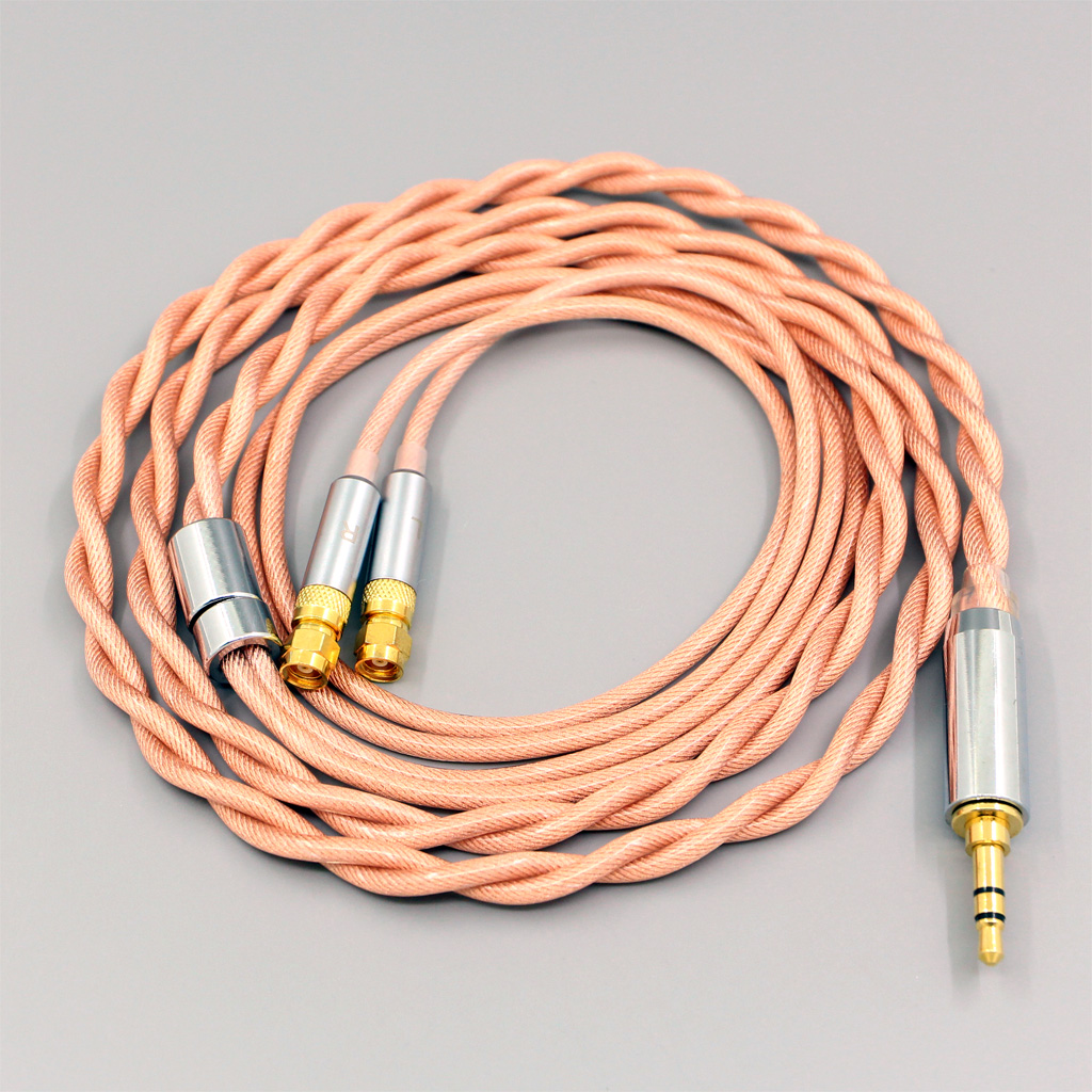Type6 756 core Shielding 7n Litz OCC Earphone Cable For HiFiMan HE400 HE5 HE6 HE300 HE4 HE500 HE6 Headphone