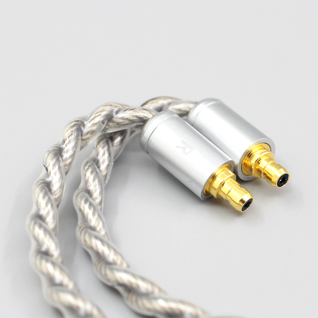 99% Pure Silver + Graphene Silver Plated Shield Earphone Cable For Sennheiser IE100 IE400 IE500 Pro 4 core 1.8mm