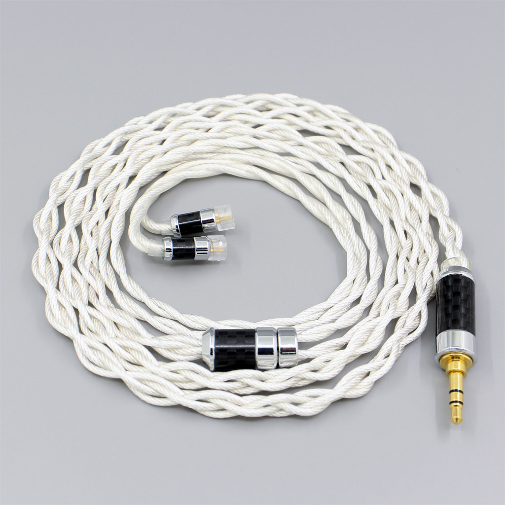 Graphene 7N OCC Silver Plated Shielding Coaxial Earphone Cable For Sennheiser IE8 IE8i IE80 IE80s Metal Pin