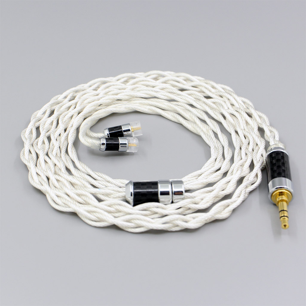 Graphene 7N OCC Silver Plated Shielding Coaxial Earphone Cable For Sennheiser IE8 IE8i IE80 IE80s Metal Pin