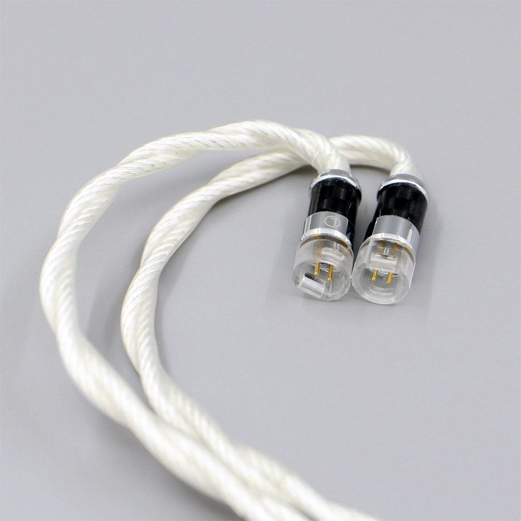 Graphene 7N OCC Silver Plated Shielding Coaxial Earphone Cable For Sennheiser IE8 IE8i IE80 IE80s Metal Pin