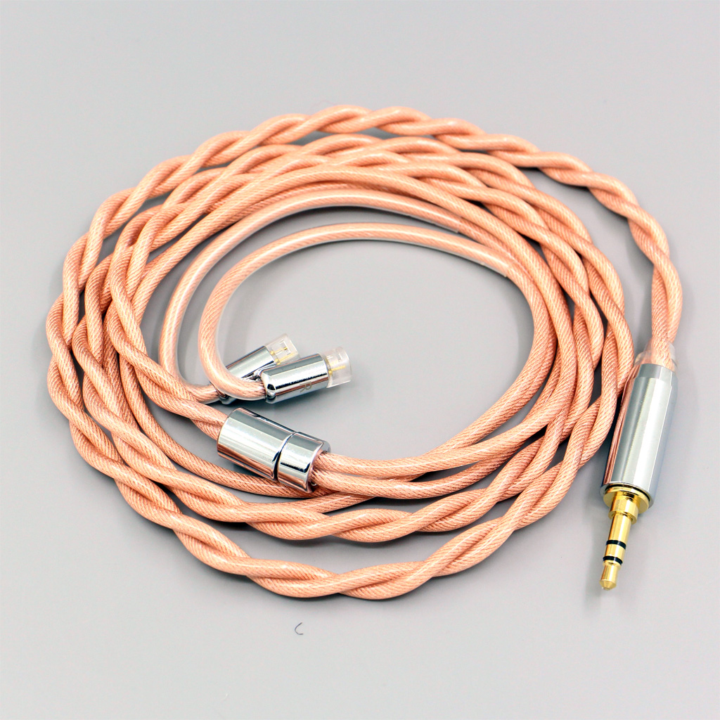 Type6 756 core Shielding 7n Litz OCC Earphone Cable For Sennheiser IE8 IE8i IE80 IE80s Metal Pin 2 core 2.8mm
