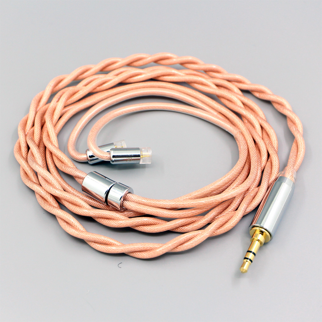 Type6 756 core Shielding 7n Litz OCC Earphone Cable For Sennheiser IE8 IE8i IE80 IE80s Metal Pin 2 core 2.8mm