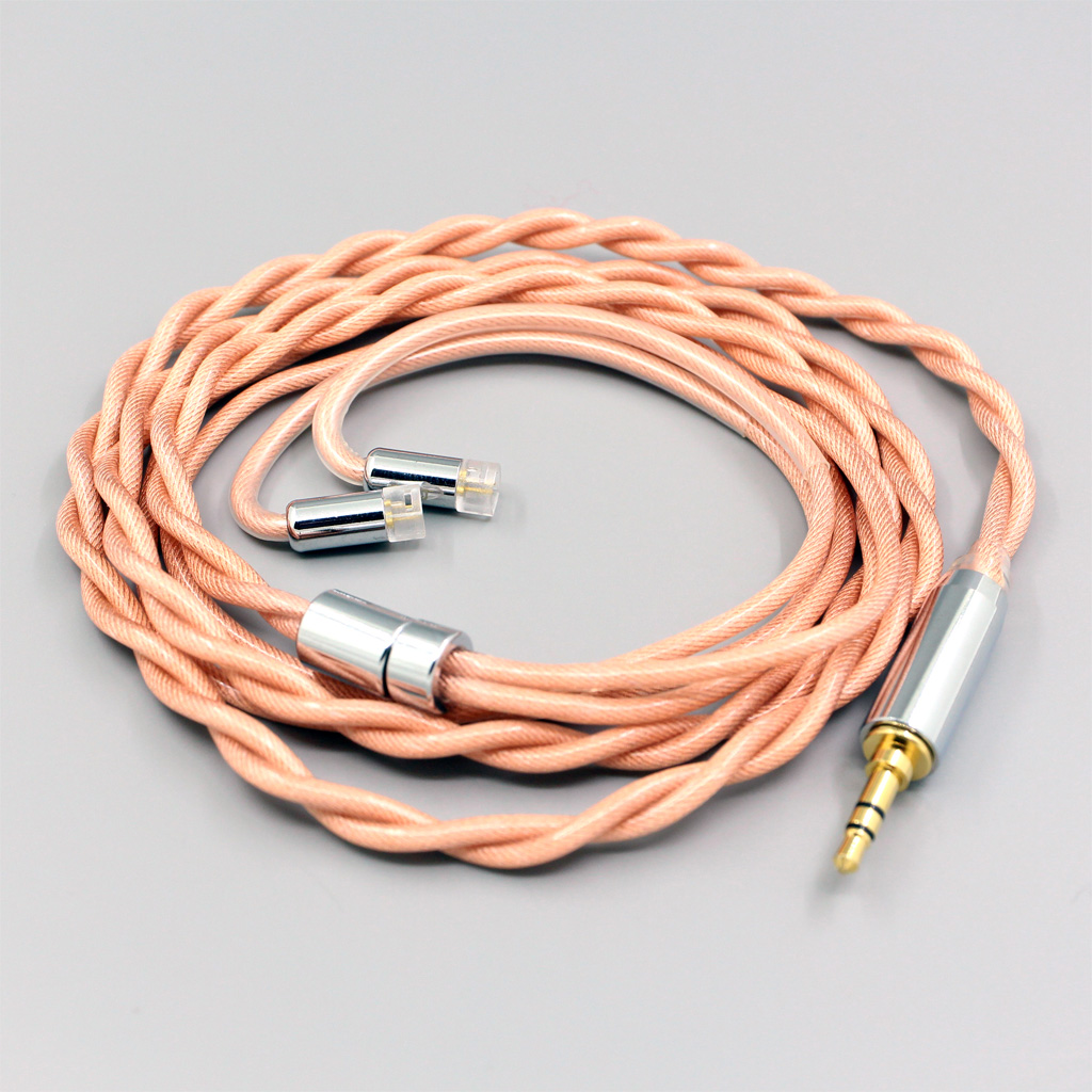 Type6 756 core Shielding 7n Litz OCC Earphone Cable For Sennheiser IE8 IE8i IE80 IE80s Metal Pin 2 core 2.8mm
