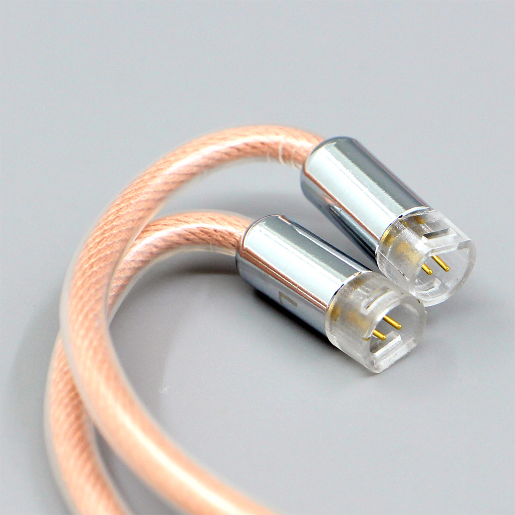 Type6 756 core Shielding 7n Litz OCC Earphone Cable For Sennheiser IE8 IE8i IE80 IE80s Metal Pin 2 core 2.8mm
